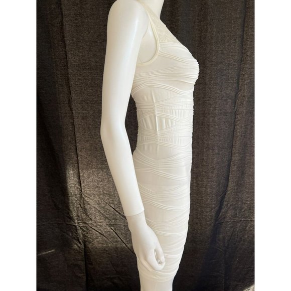 Colorful Women's Dress Lace Summer Beach Cocktail Bodycon White Size S - Picture 2 of 5